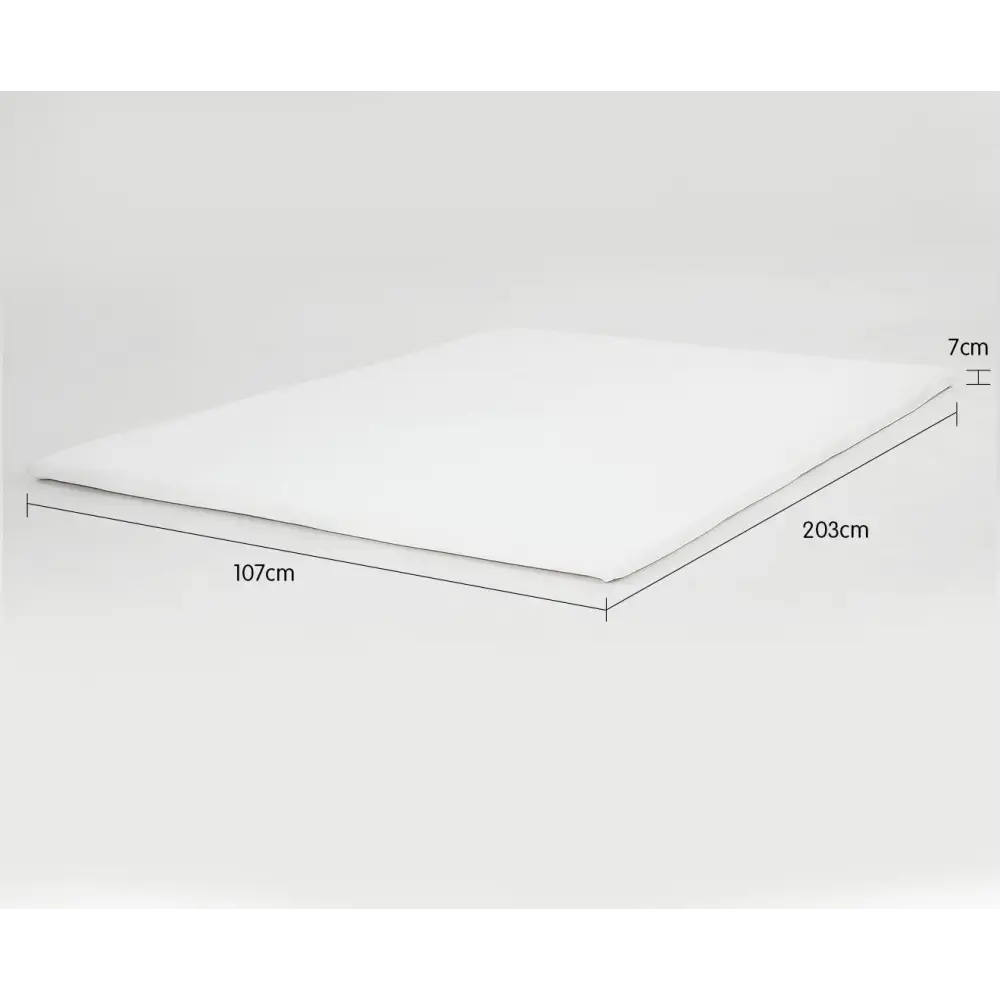Laura Hill High Density Mattress Foam Topper 7cm - King Single - Home & Garden > Bedding