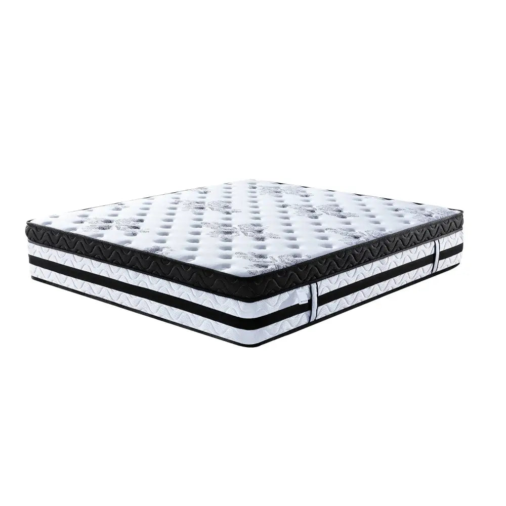 Laura Hill King Mattress Bed Size Euro Top 5 Zone Spring Foam 34cm Bedding - Home & Garden > Bedding