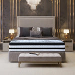 Laura Hill King Mattress Bed Size Euro Top 5 Zone Spring Foam 34cm Bedding - Home & Garden > Bedding