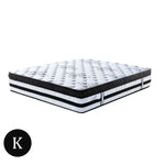 Laura Hill King Mattress Bed Size Euro Top 5 Zone Spring Foam 34cm Bedding - Home & Garden > Bedding
