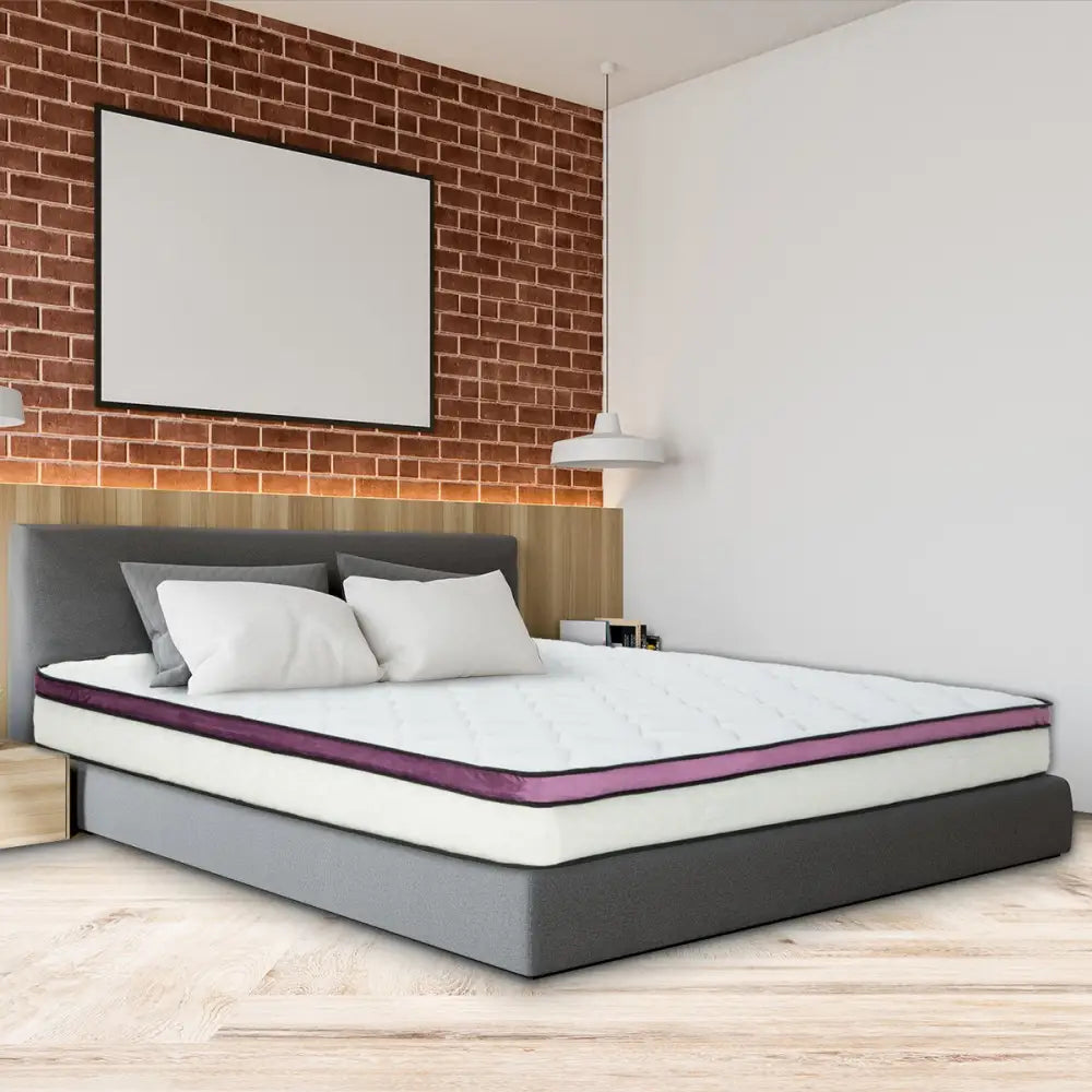 Laura Hill King Mattress Visco Cool Gel Infused Memory Foam Euro Top Pocket Spring 30cm - Home & Garden > Bedding
