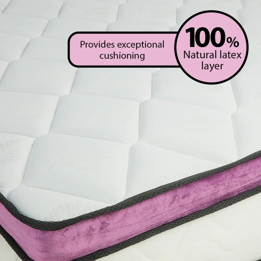 Laura Hill King Mattress Visco Cool Gel Infused Memory Foam Euro Top Pocket Spring 30cm - Home & Garden > Bedding