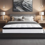 Laura Hill King Single Mattress Bed Size Euro Top 5 Zone Spring Foam 32cm - Home & Garden > Bedding