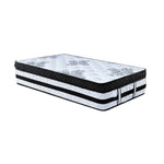 Laura Hill King Single Mattress Bed Size Euro Top 5 Zone Spring Foam 34cm - Home & Garden > Bedding