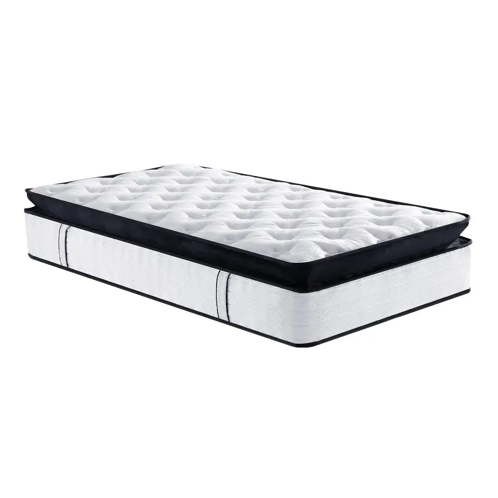 Laura Hill King Single Mattress Bed Size Euro Top 5 Zone Spring Foam 32cm - Home & Garden > Bedding