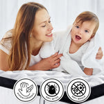 Laura Hill King Single Mattress Bed Size Euro Top 5 Zone Spring Foam 32cm - Home & Garden > Bedding