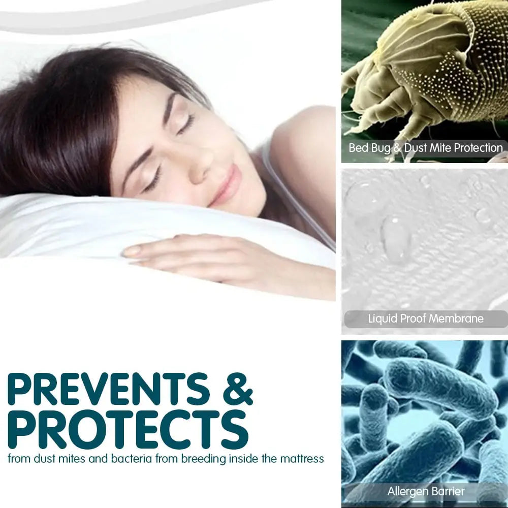 Laura Hill Luxury Cool Max Comfortable Fully Fitted Bed Mattress Protector Queen - Home & Garden > Bedding