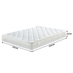 Laura Hill Mattress Queen Size Pillow Top Pocket Spring High Density Foam 22cm - Home & Garden > Bedding