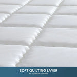 Laura Hill Mattress Queen Size Pillow Top Pocket Spring High Density Foam 22cm - Home & Garden > Bedding