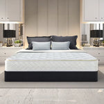 Laura Hill Mattress Queen Size Pillow Top Pocket Spring High Density Foam 22cm - Home & Garden > Bedding
