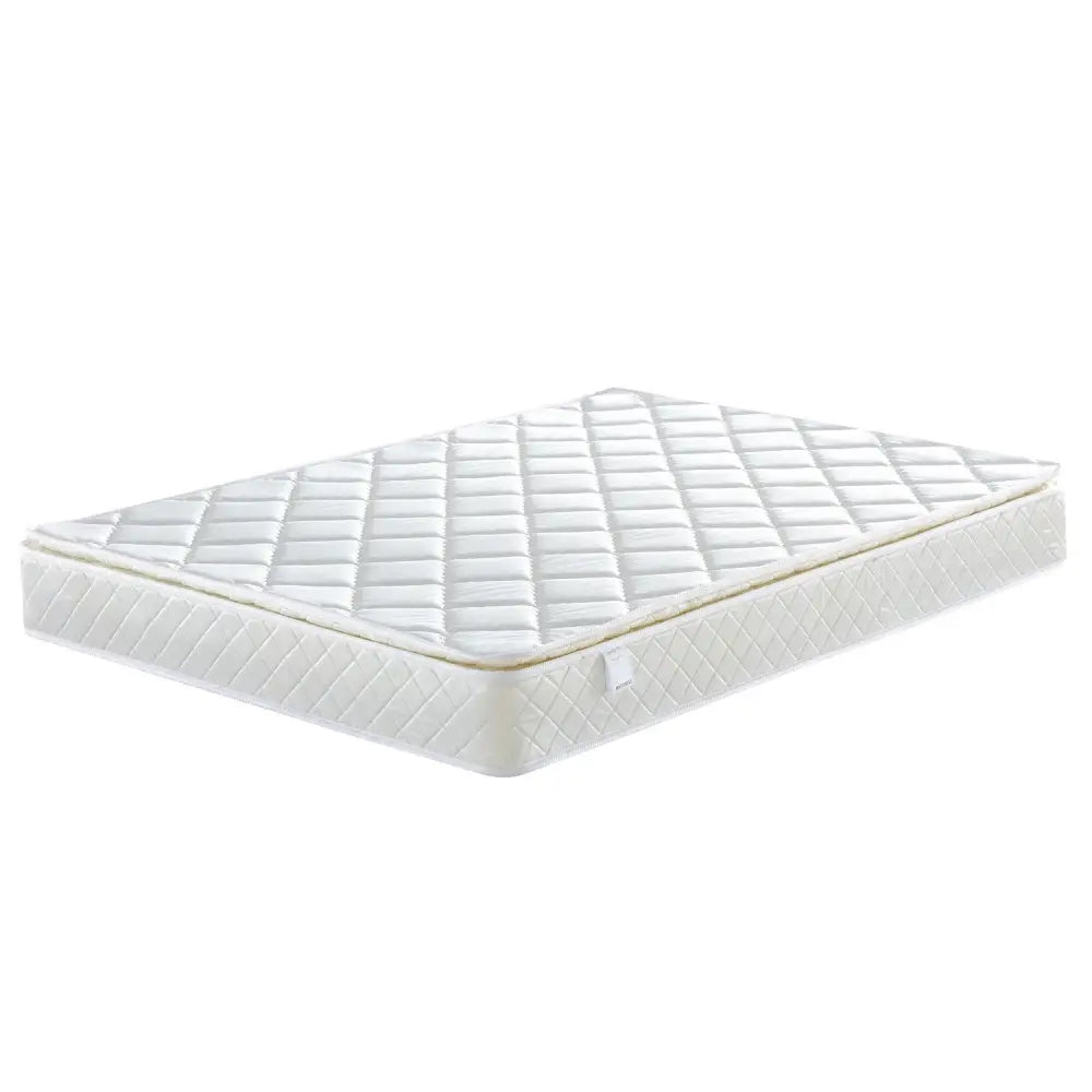 Laura Hill Mattress Queen Size Pillow Top Pocket Spring High Density Foam 22cm - Home & Garden > Bedding