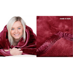 Laura Hill Mink Blanket Double Sided Queen Size Soft Plush Bed Faux Throw Rug 220 X 240cm - Home & Garden > Bedding