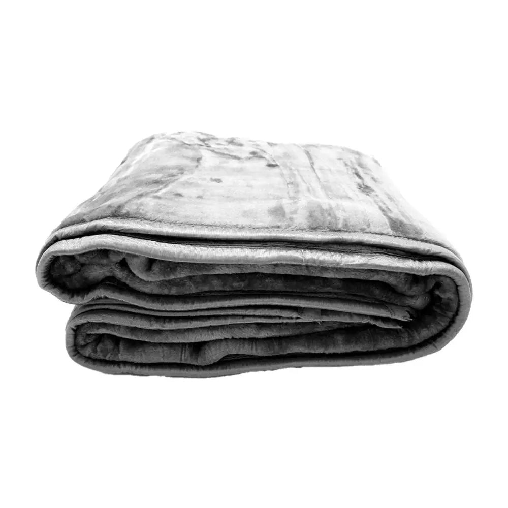 Laura Hill Mink Blanket Double Sided Queen Size Soft Plush Bed Faux Throw Rug 220 X 240cm - Home & Garden > Bedding