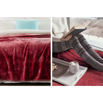 Laura Hill Mink Blanket Double Sided Queen Size Soft Plush Bed Faux Throw Rug 220 X 240cm - Home & Garden > Bedding