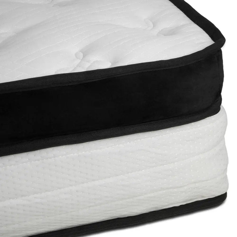 Laura Hill Queen Mattress Bed Size Euro Top 5 Zone Spring Foam 32cm Bedding Pocket - Home & Garden > Bedding