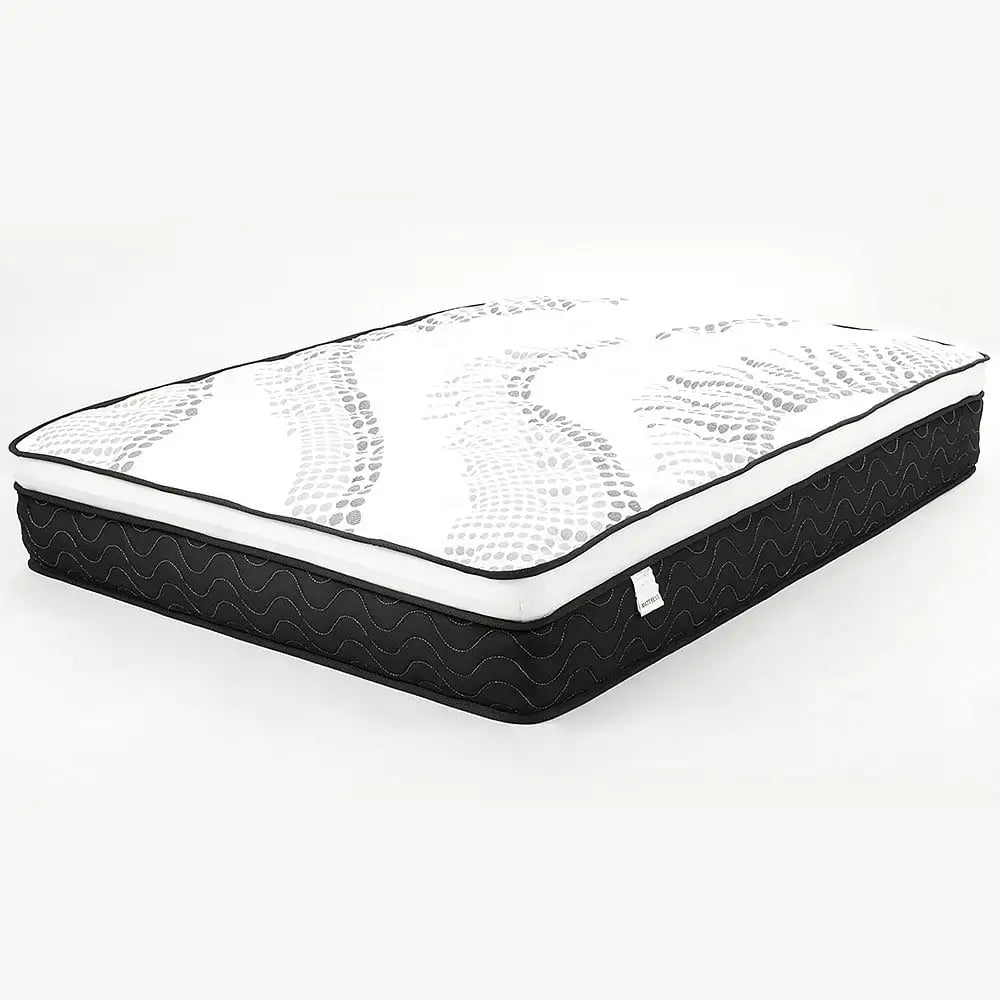 Laura Hill Queen Mattress Bed Size Euro Top 5 Zone Spring Foam 32cm - Furniture > Mattresses > Mattress Toppers