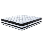 Laura Hill Queen Mattress Bed Size Euro Top 5 Zone Spring Foam 34cm Bedding - Furniture > Mattresses > Mattress Toppers