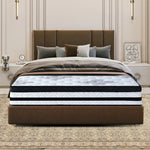 Laura Hill Queen Mattress Bed Size Euro Top 5 Zone Spring Foam 34cm Bedding - Furniture > Mattresses > Mattress Toppers