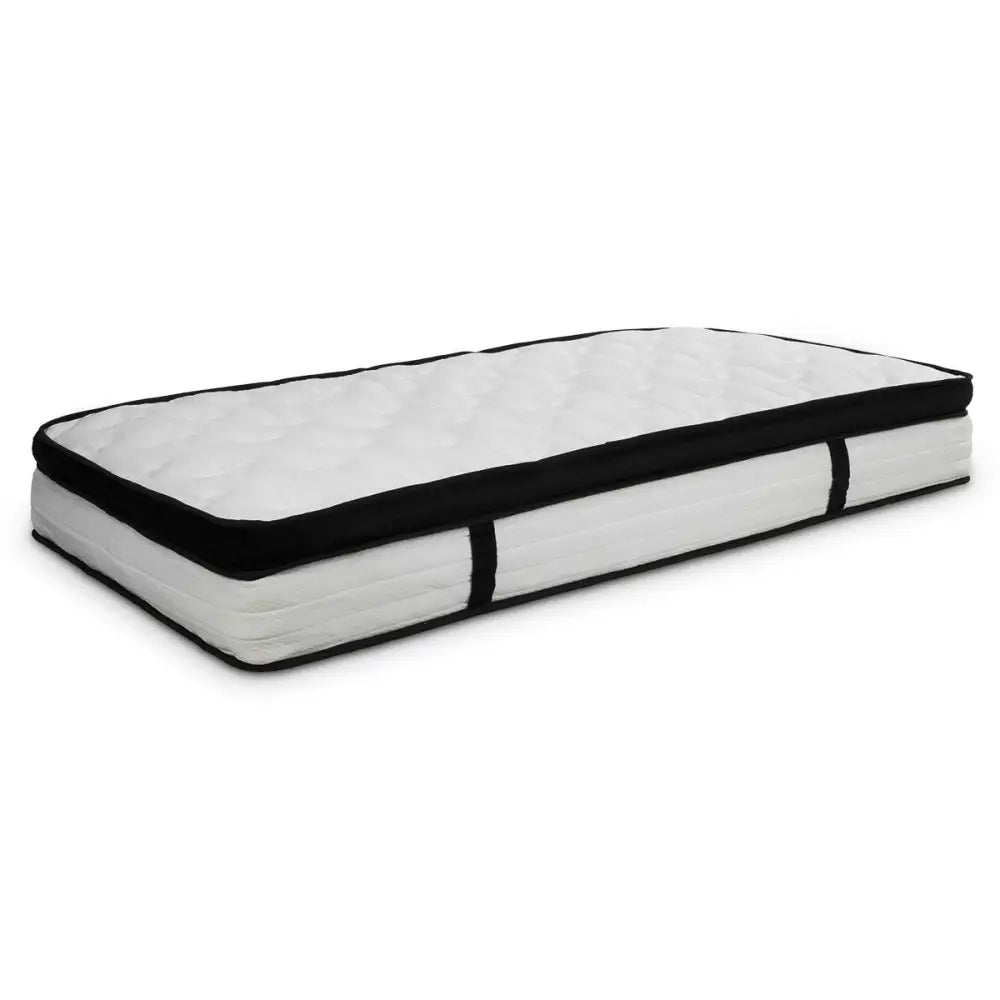 Laura Hill Single Mattress Bed Size Euro Top 5 Zone Spring Foam 32cm - Home & Garden > Bedding