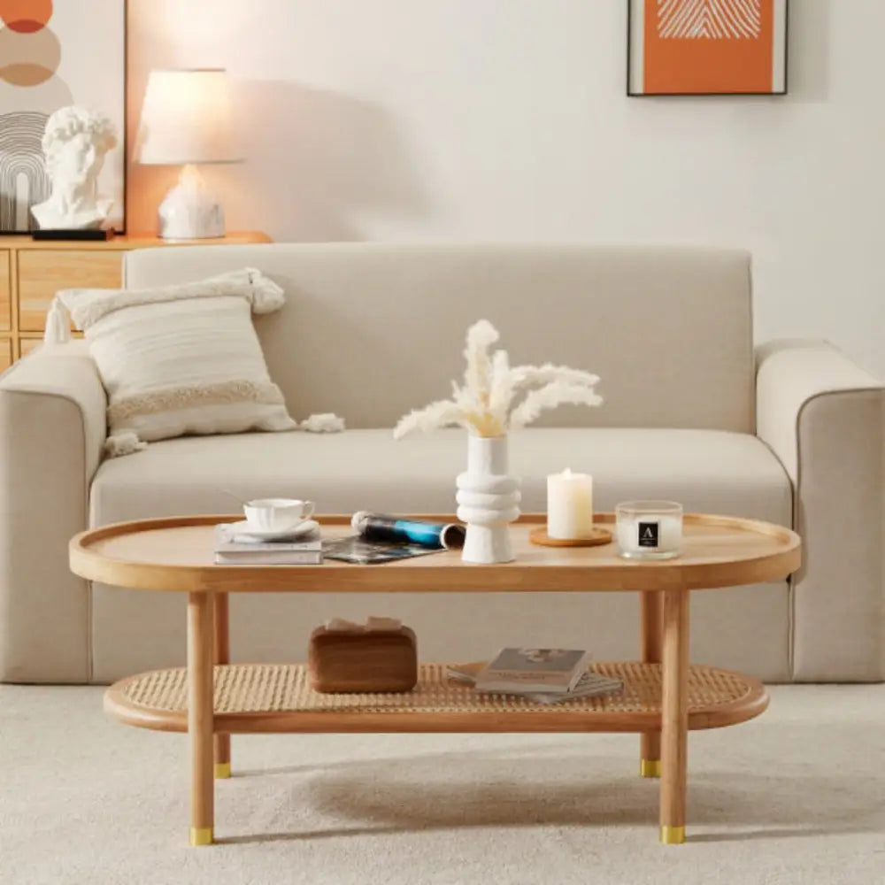 Lauren Natural Coffee Table - Furniture > Living Room