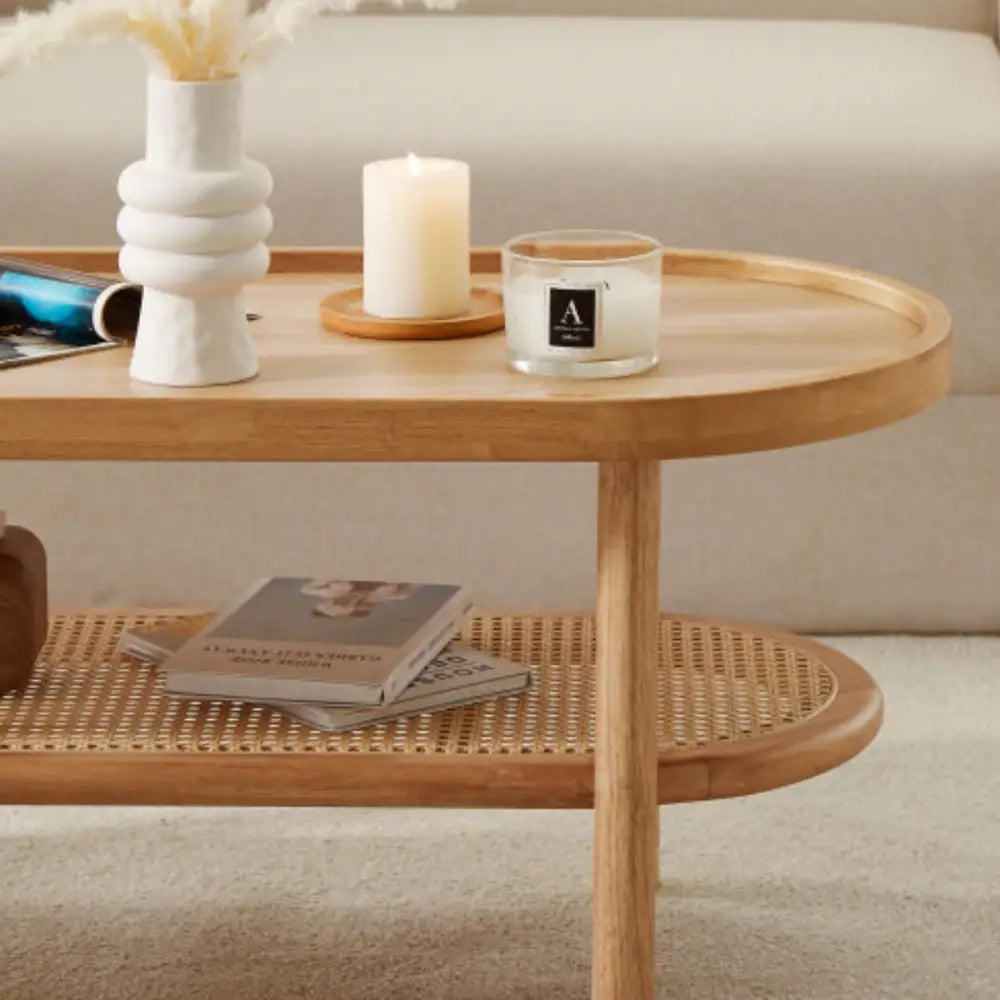 Lauren Natural Coffee Table - Furniture > Living Room