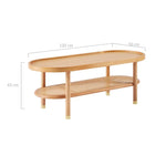 Lauren Natural Coffee Table - Furniture > Living Room