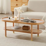 Lauren Natural Coffee Table - Furniture > Living Room