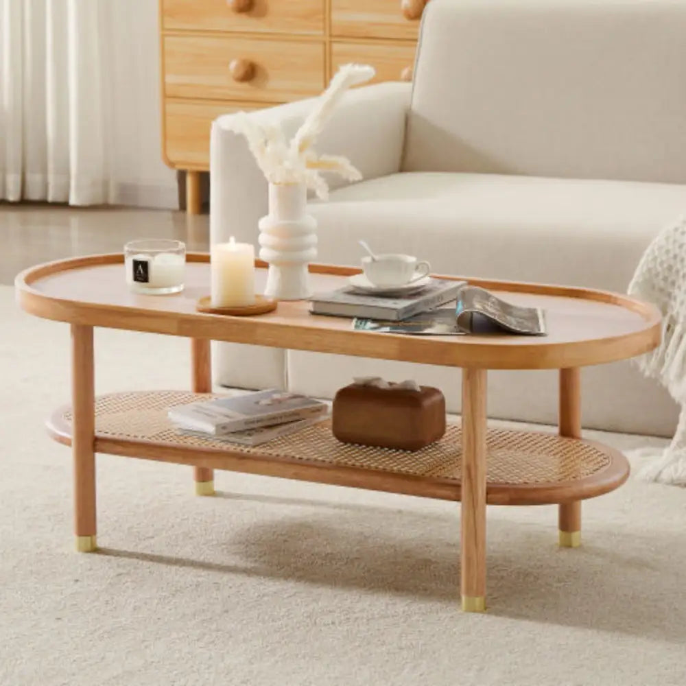 Lauren Natural Coffee Table - Furniture > Living Room
