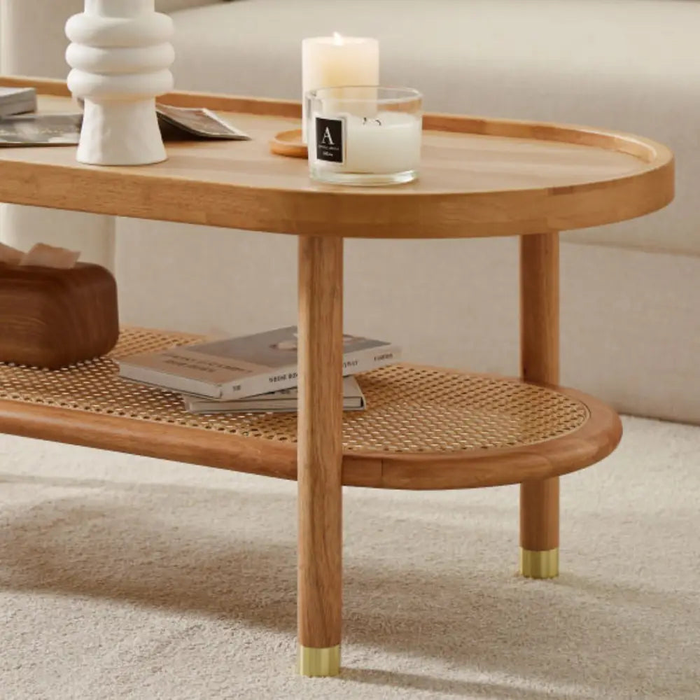 Lauren Natural Coffee Table - Furniture > Living Room