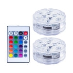 Lazy Dayz 13 Colors LED Remote Pool Light 2 Pack - Home & Garden > Lighting > Night Lights & Ambient Lighting