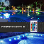 Lazy Dayz 13 Colors LED Remote Pool Light 4 Pack - Home & Garden > Lighting > Night Lights & Ambient Lighting