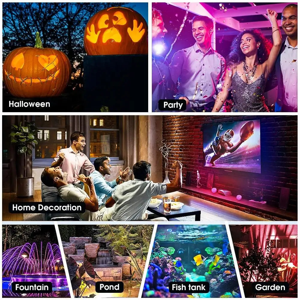 Lazy Dayz 13 Colors LED Remote Pool Light 4 Pack - Home & Garden > Lighting > Night Lights & Ambient Lighting