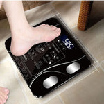 LCD Scales Body Weight Bathroom Bath room Body Fat Gym Fitness Scale BMI BMR - Home & Garden > Scales > Bathroom Scales