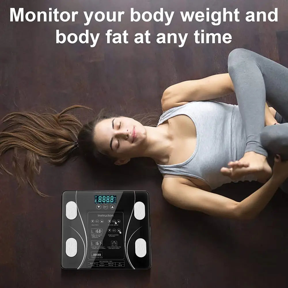 LCD Scales Body Weight Bathroom Bath room Body Fat Gym Fitness Scale BMI BMR - Home & Garden > Scales > Bathroom Scales