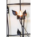 Leaf Style Black Tealight Candle Holders Wall Art Decor - Home & Garden > Decor