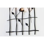 Leaf Style Black Tealight Candle Holders Wall Art Decor - Home & Garden > Decor