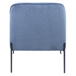 Leah Fabric Armchair Occasional Accent Arm Chair Blue - Furniture > Sofas