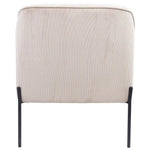 Leah Fabric Armchair Occasional Accent Arm Chair Silver - Furniture > Sofas