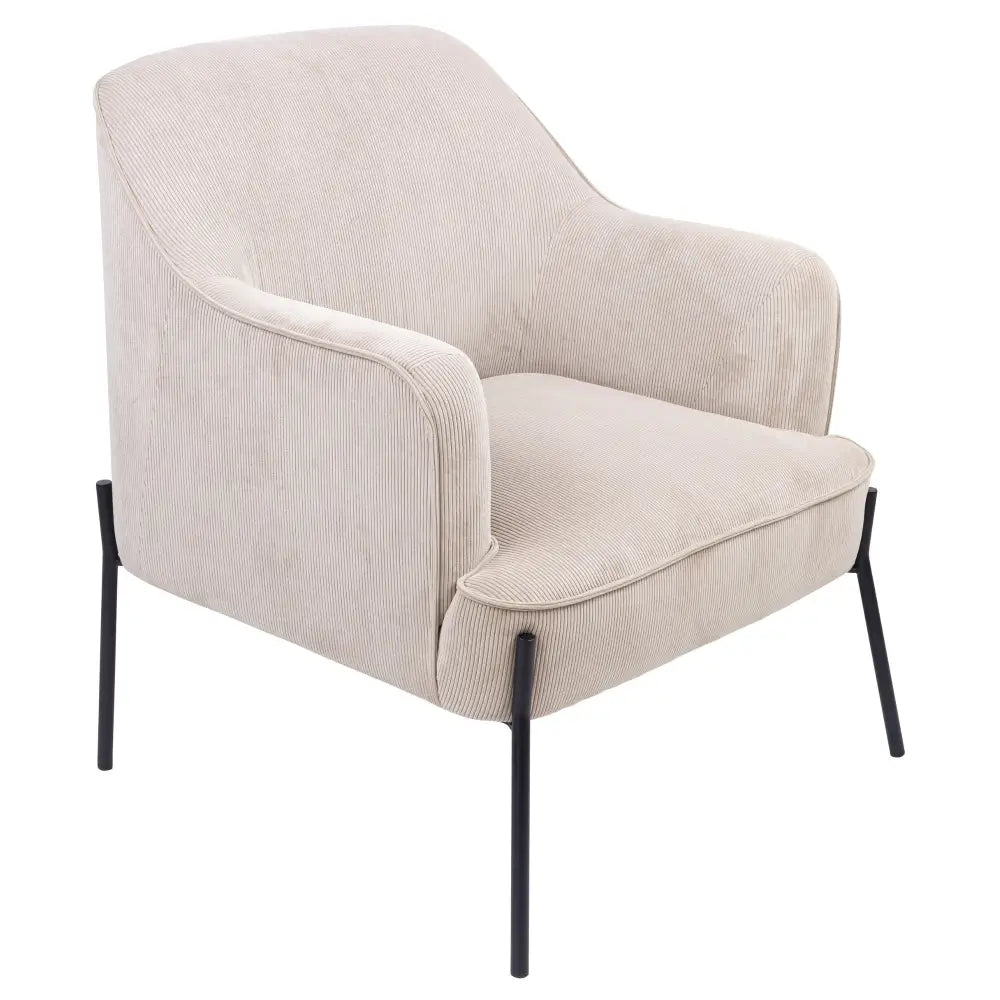 Leah Fabric Armchair Occasional Accent Arm Chair Silver - Furniture > Sofas