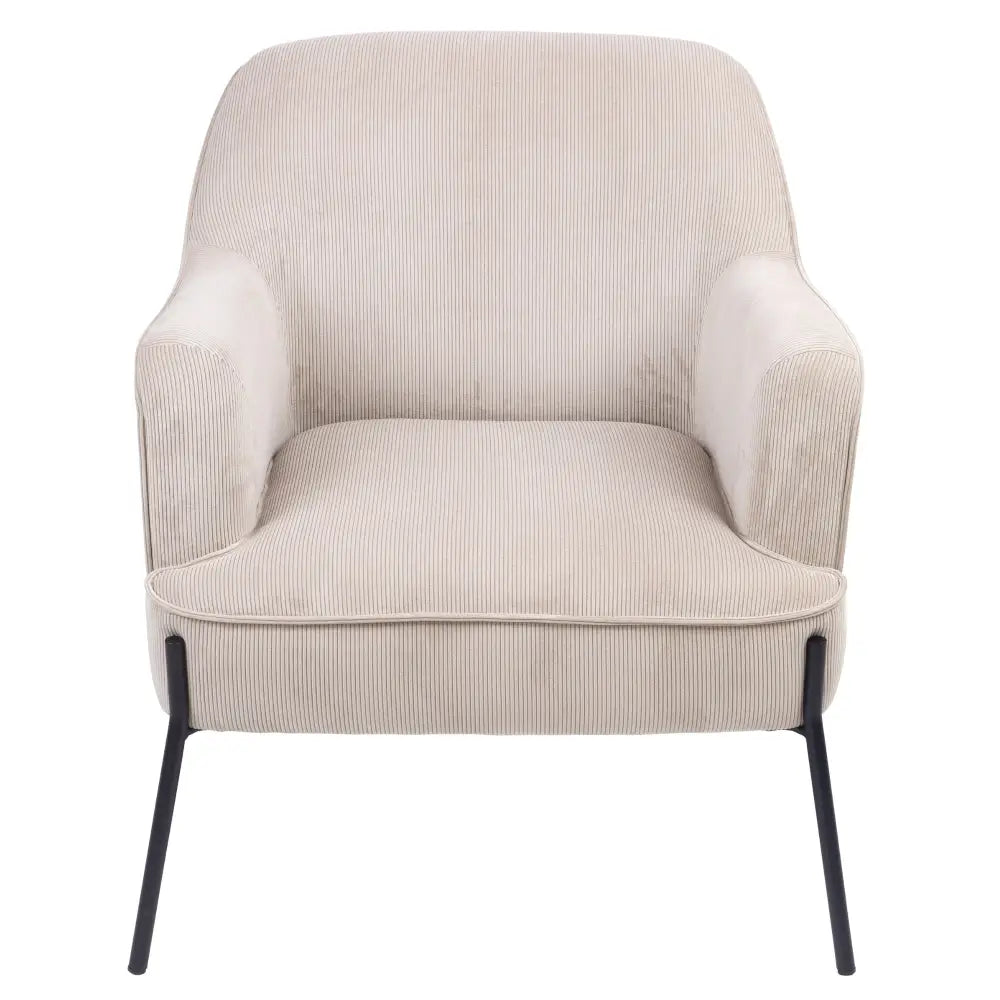 Leah Fabric Armchair Occasional Accent Arm Chair Silver - Furniture > Sofas