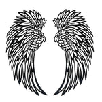 LED Angel Wing Metal Wall Art Wrought Iron Wings Sculpture Fairy Lights - Home & Garden > Wall Art > 3D Wall Art