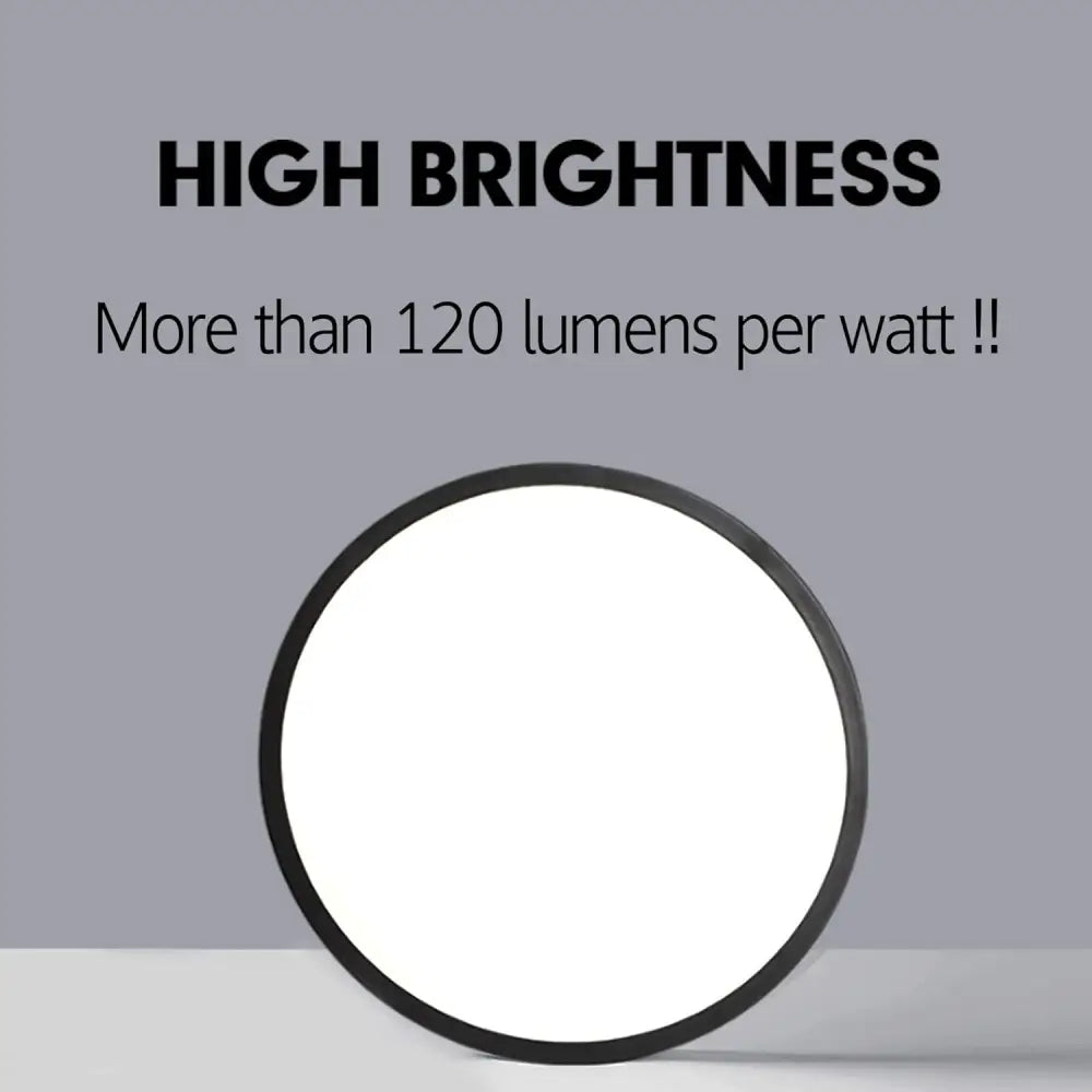 LED Ceiling Light Fixture Natural Light 24W 4500K,Black - Home & Garden > Lighting