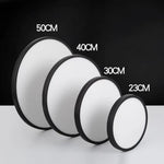 LED Ceiling Light Fixture Natural Light 24W 4500K,Black - Home & Garden > Lighting