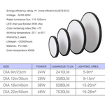 LED Ceiling Light Fixture Natural Light 24W 4500K,Black - Home & Garden > Lighting