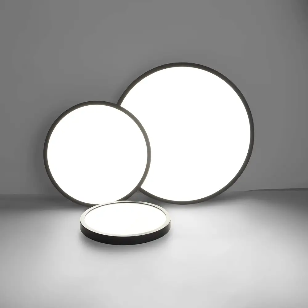 LED Ceiling Light Fixture Natural Light 24W 4500K,Black - Home & Garden > Lighting