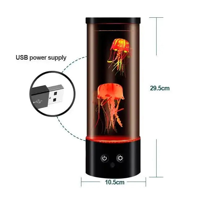 LED Jellyfish Lamp - Creative Night Light for Bedroom and Children’s Room - Home & Garden > Lighting > Table Lamps