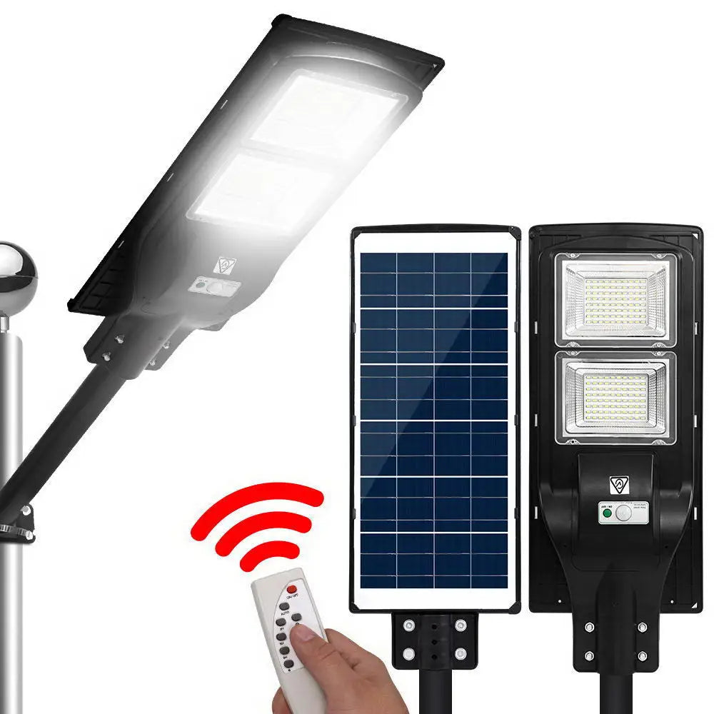 Leier 160 LED Solar Street Light 120W Flood Motion Sensor Remote Outdoor Wall Lamp - Home & Garden > Lighting > Night