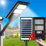 Leier 160 LED Solar Street Light Flood Motion Sensor Remote - Home & Garden > Garden Lights