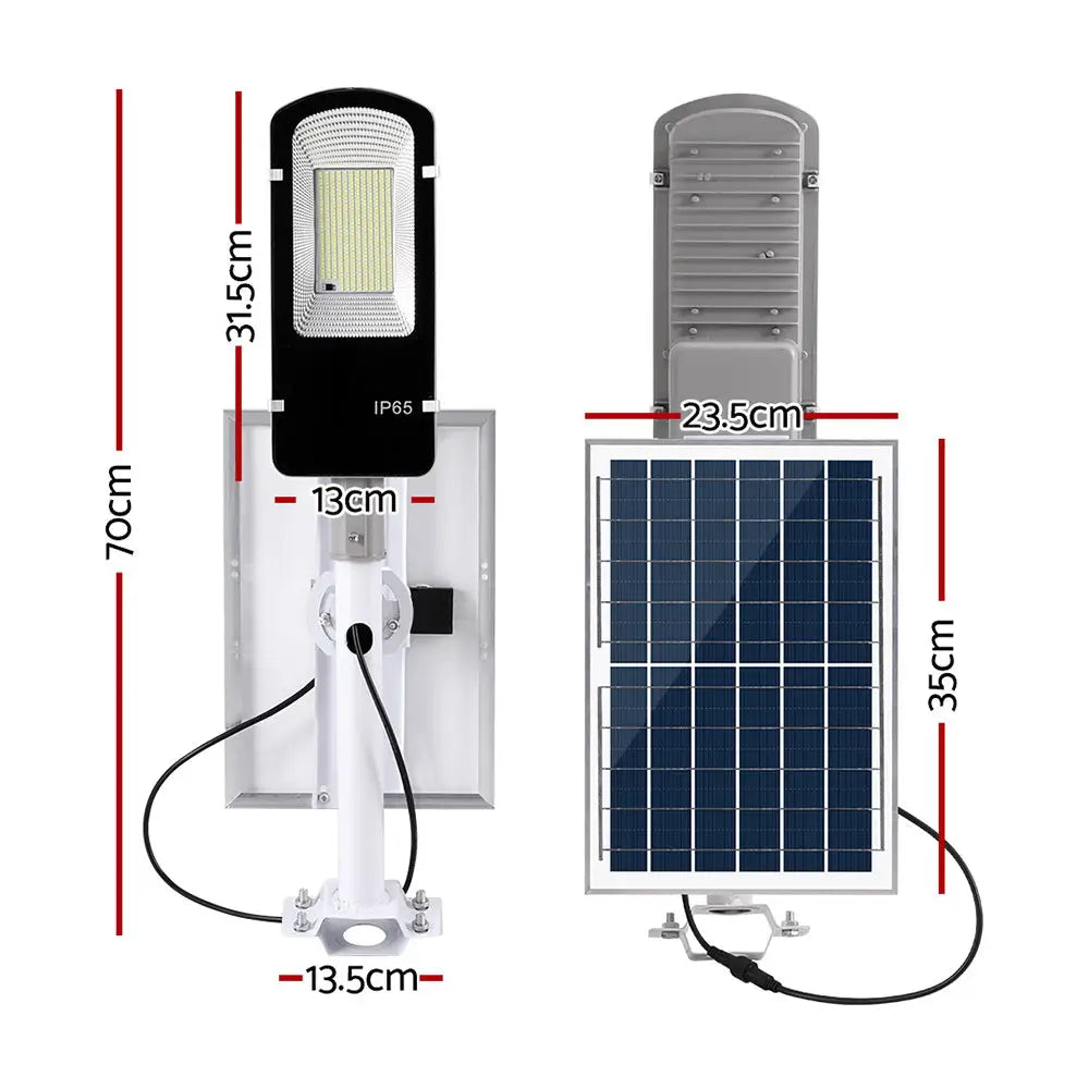 Leier 386 LED Solar Street Light Flood Motion Sensor Remote - Home & Garden > Garden Lights