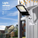 Leier 386 LED Solar Street Light Flood Motion Sensor Remote - Home & Garden > Garden Lights
